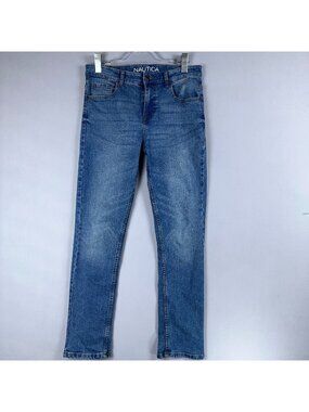 Nautica Jeans Size 18 Slim Fit Skinny Mid-Rise Blue Stretch Medium Wash
